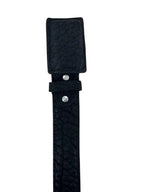 Genuine Bull Shoulder Leather 1.5" Square Buckle Western Belt - Black - OriginalWestern.com