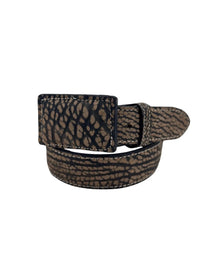 Genuine Bull Shoulder Leather 1.5" Square Buckle Western Belt - Brown - OriginalWestern.com