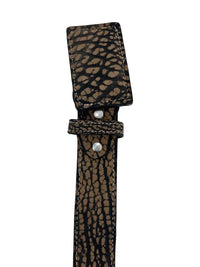 Genuine Bull Shoulder Leather 1.5" Square Buckle Western Belt - Brown - OriginalWestern.com