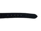 Genuine Exotic Caiman Alligator Crocodile Skin Cowboy Belt with Removable Buckle - Black - OriginalWestern.com