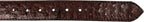 Genuine Exotic Full Quill Ostrich Skin Cowboy Belt with Removable Buckle - Brown - OriginalWestern.com