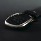 Genuine Exotic Python Snakeskin Western Belt with Removable Buckle - Black - OriginalWestern.com