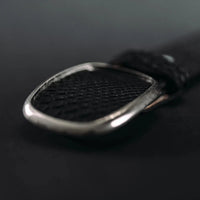 Genuine Exotic Python Snakeskin Western Belt with Removable Buckle - Black - OriginalWestern.com