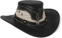 Genuine Leather Cowboy Western Hat for Men and Woman-Black - OriginalWestern.com