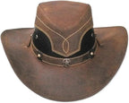 Genuine Leather Cowboy Western Hat for Men and Woman Black & Brown - OriginalWestern.com