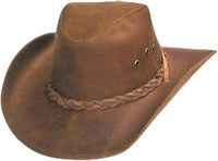 Genuine Leather Cowboy Western Hat for Men and Woman with Braided Band-Honey - OriginalWestern.com