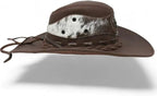 Genuine Leather Cowboy Western Hat for Men and Woman with Cowhide Hair-Brown - OriginalWestern.com
