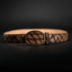 Genuine Pirarucu Monster Fish Skin Western Belt with Removable Buckle - Oryx - OriginalWestern.com