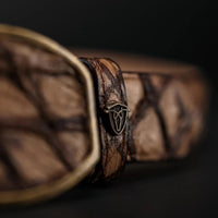 Genuine Pirarucu Monster Fish Skin Western Belt with Removable Buckle - Oryx - OriginalWestern.com