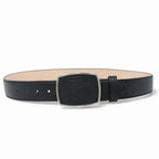 Genuine Premium Leather Western Belt with Metal Removable Buckle - Black - OriginalWestern.com
