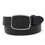 Genuine Premium Leather Western Belt with Metal Removable Buckle - Black - OriginalWestern.com