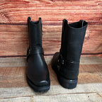 Men's Leather Biker Boot Truck Sole with Harness Est. 2009