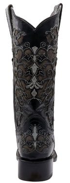 Women´s Silverton Grace All Leather Square Toe Boots-Black