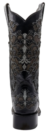 Women´s Silverton Grace All Leather Square Toe Boots-Black