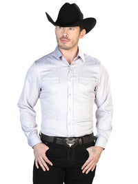 Gray Casual Long Sleeve Shirt 43949