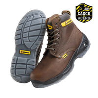 Guepardo Leather Air Bubble Heel Steel Toe Work Boot–Brown (Copia) - OriginalWestern.com