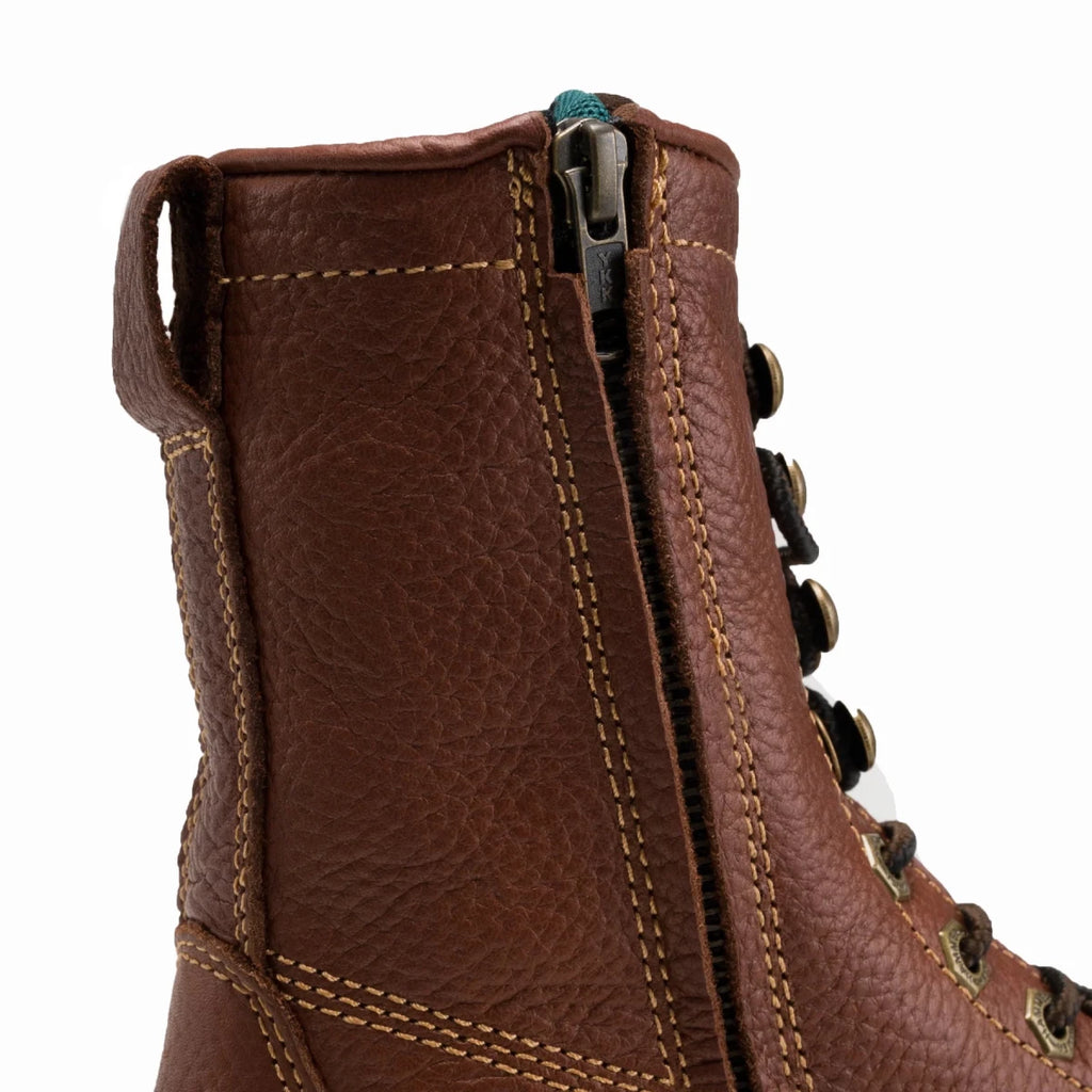 Hammer HM118 Comfort Zipper and Lacer Work Boot–Brown - OriginalWestern.com