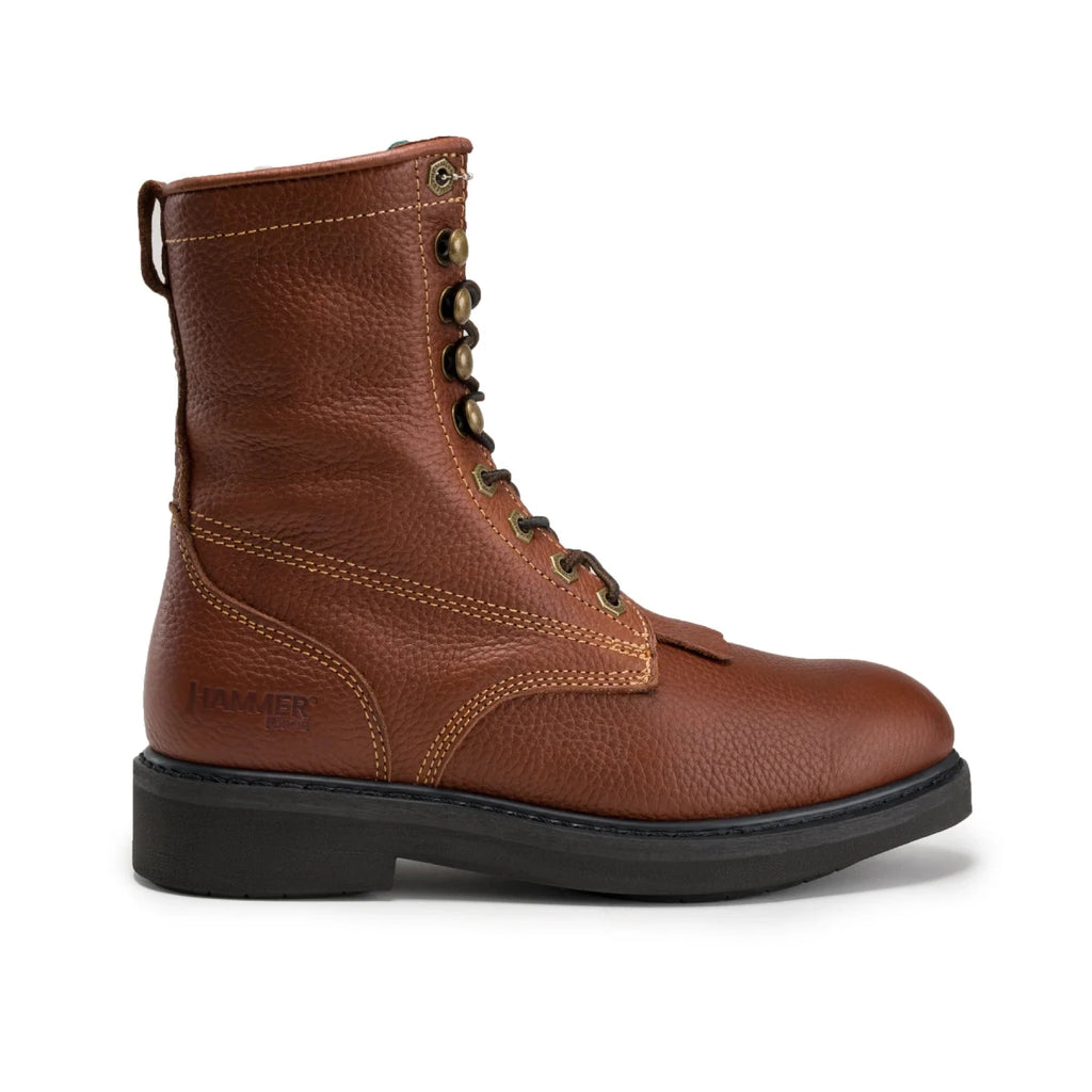Hammer HM118 Comfort Zipper and Lacer Work Boot–Brown - OriginalWestern.com