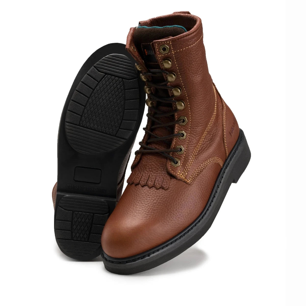 Hammer HM118 Comfort Zipper and Lacer Work Boot–Brown - OriginalWestern.com