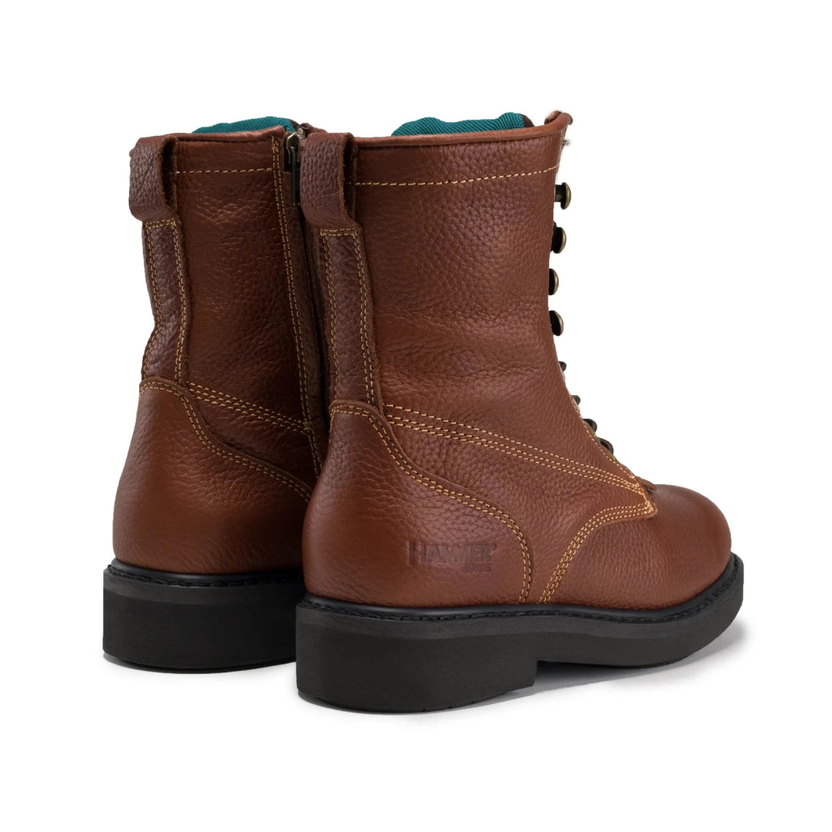 Hammer HM118 Comfort Zipper and Lacer Work Boot–Brown - OriginalWestern.com