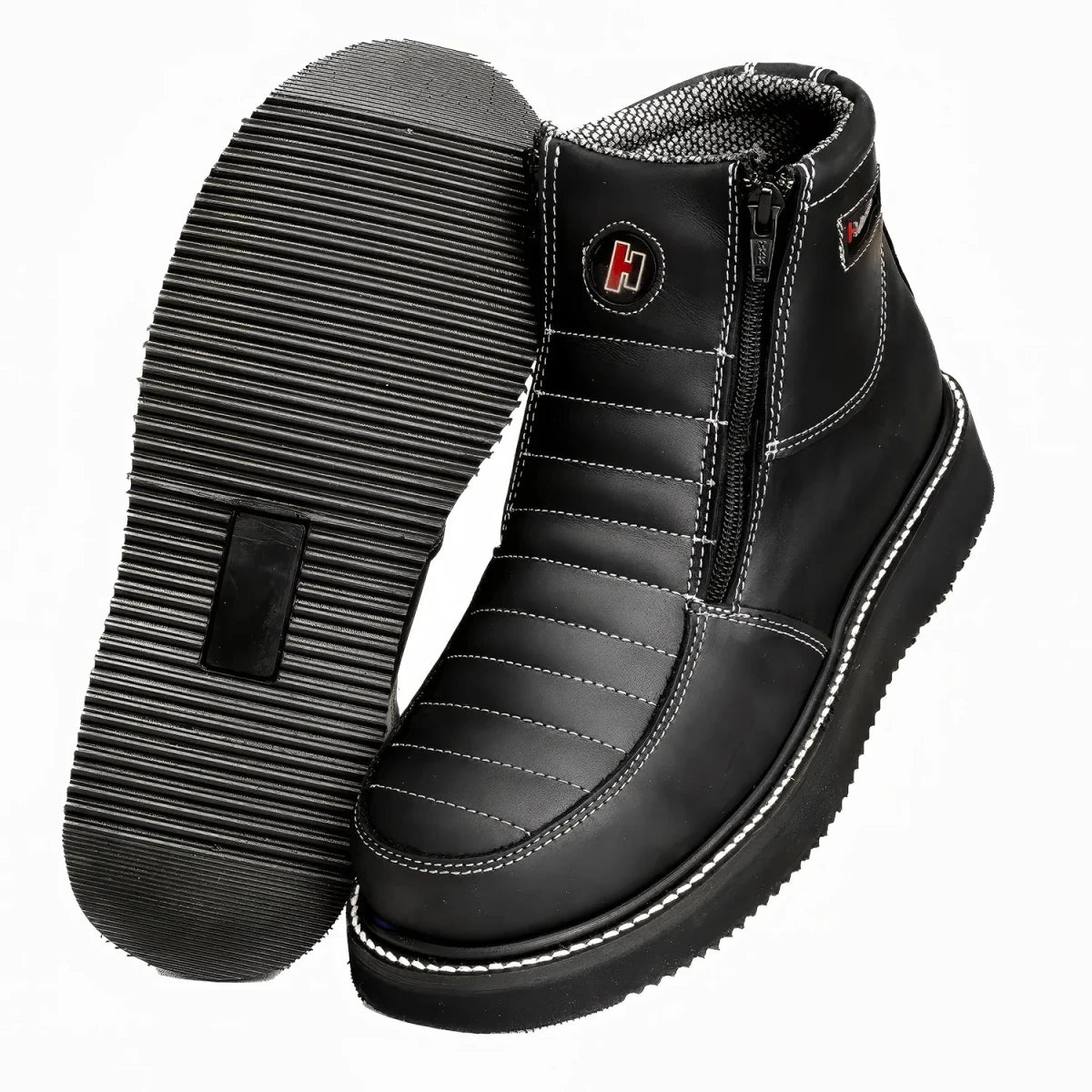 Hammer HM330 Dual Zipper Comfort Wellington Sole Work Boots–Black - OriginalWestern.com