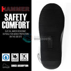 Hammer HM330 Dual Zipper Comfort Wellington Sole Work Boots–Black - OriginalWestern.com