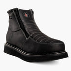 Hammer HM330 Dual Zipper Comfort Wellington Sole Work Boots–Black - OriginalWestern.com