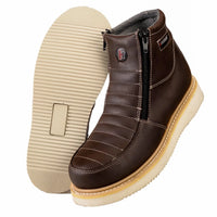 Hammer HM330 Dual Zipper Comfort Wellington Sole Work Boots–Brown - OriginalWestern.com