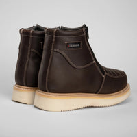 Hammer HM330 Dual Zipper Comfort Wellington Sole Work Boots–Brown - OriginalWestern.com