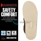 Hammer HM330 Dual Zipper Comfort Wellington Sole Work Boots–Brown - OriginalWestern.com