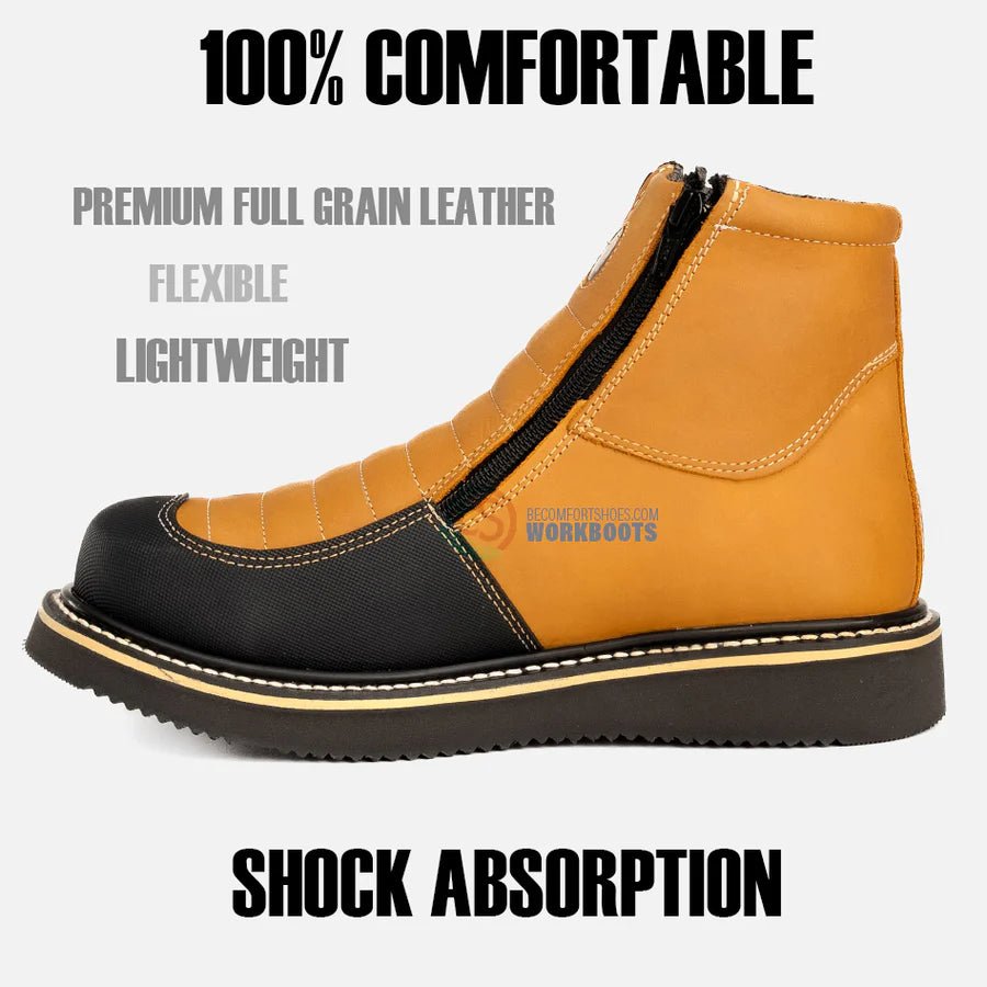 Hammer HM338 Dual Zipper Comfort Work Boots–Habanna - OriginalWestern.com