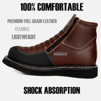 Hammer HM338 Dual Zipper Comfort Work Boots–Wine - OriginalWestern.com