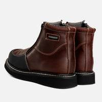 Hammer HM338 Dual Zipper Comfort Work Boots–Wine - OriginalWestern.com