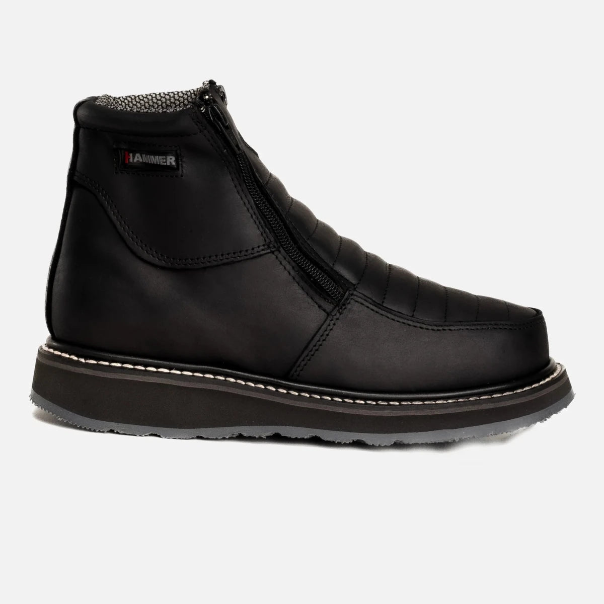 Hammer HM339 Double Zipper Comfort Work Boots–Black - OriginalWestern.com