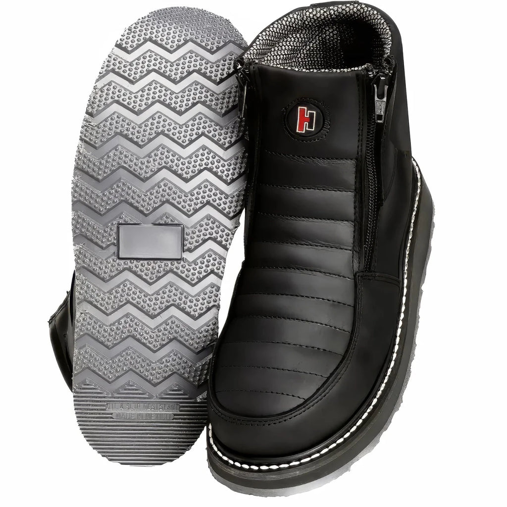 Hammer HM339 Double Zipper Comfort Work Boots–Black - OriginalWestern.com