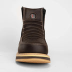 Hammer HM339 Double Zipper Comfort Work Boots–Brown - OriginalWestern.com