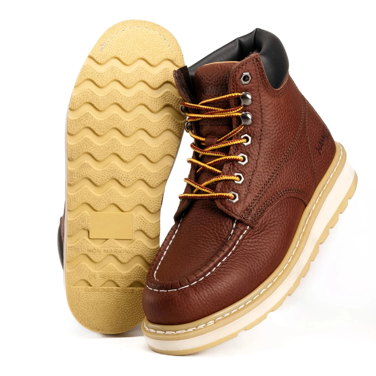 Hammer HM347 Hunter Moc Toe Work Boot–Brown - OriginalWestern.com