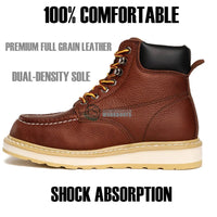 Hammer HM347 Hunter Moc Toe Work Boot–Brown - OriginalWestern.com