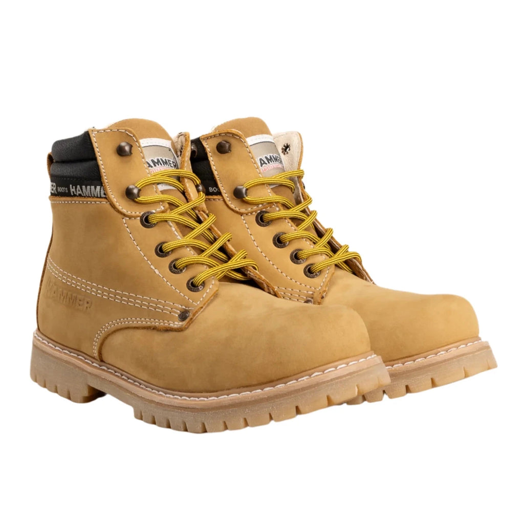 Hammer MU033 Murphy Steel Toe Tractor Sole Work Boot–Honey - OriginalWestern.com