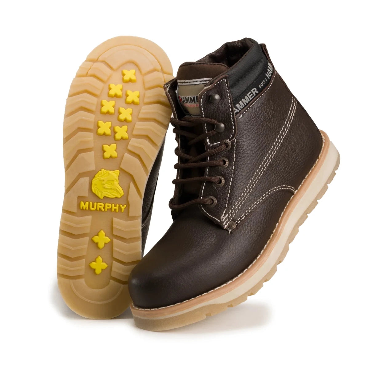Hammer MU1131 Murphy Doble Density Work Boots–Wine - OriginalWestern.com