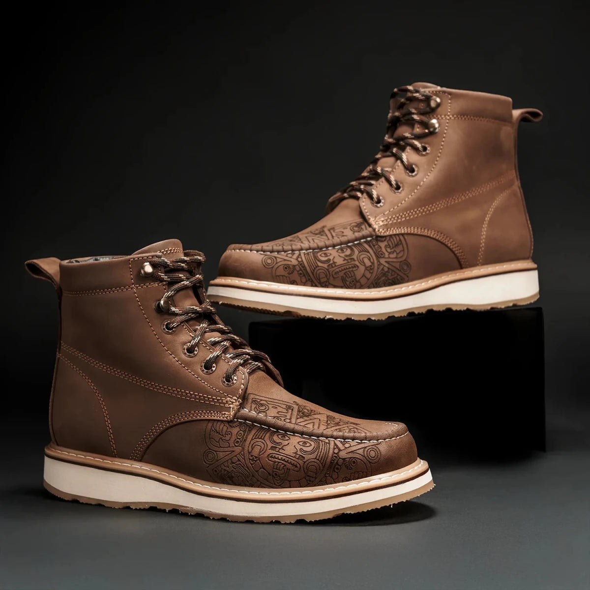 Hammer Original Aztec Moc Toe Work Boot– Tan - OriginalWestern.com
