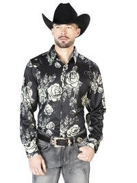 El General - Black Casual Long Sleeve Shirt 43679