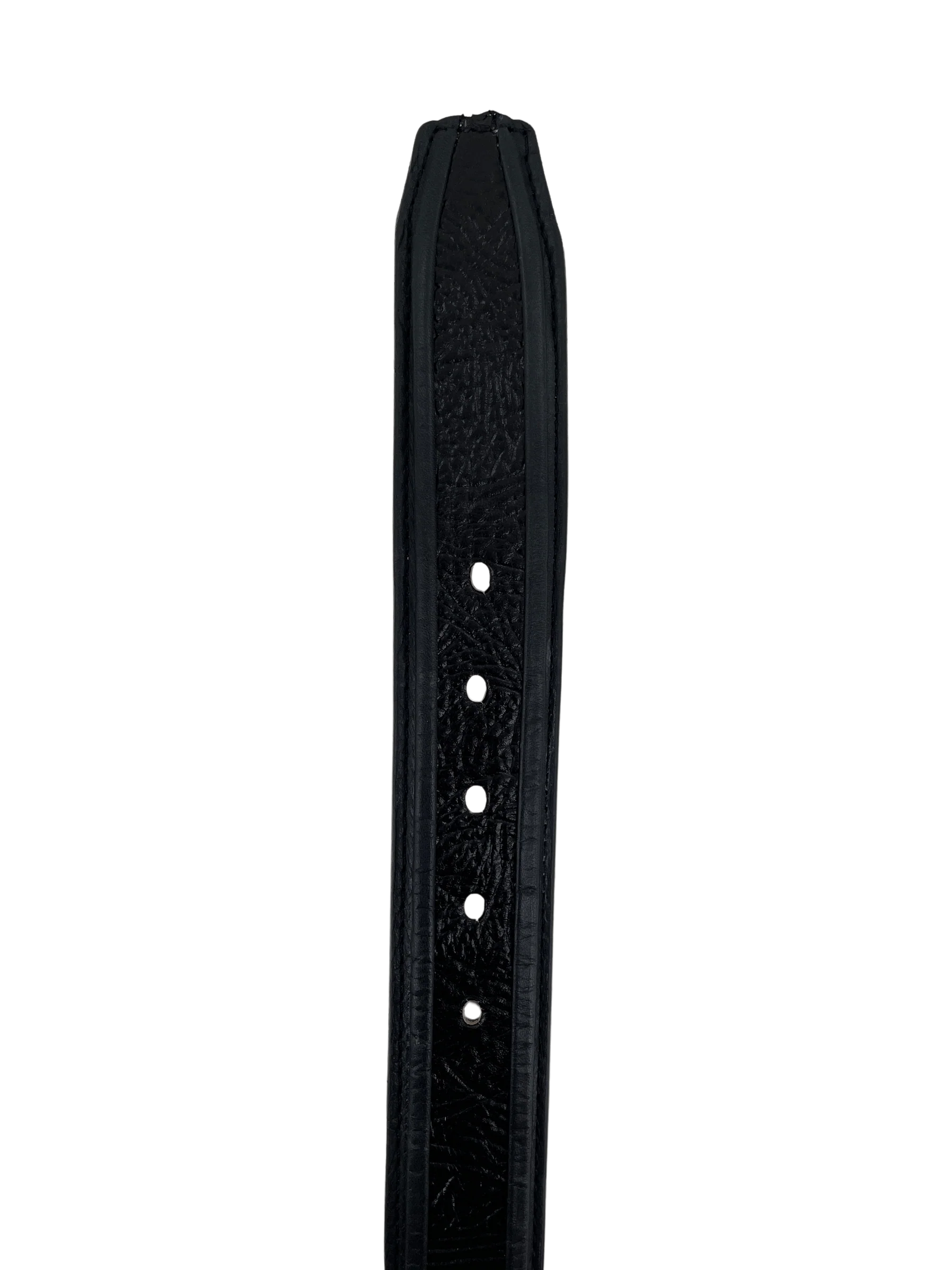 Shark Skin Print Western Belt with Removable Metal Buckle - Black