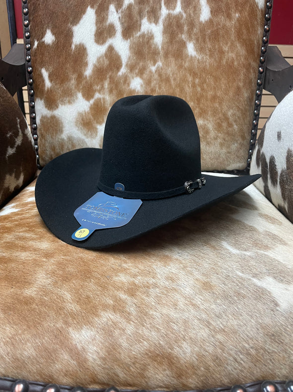 Tombstone 20X Sonora Style Western Cowboy Fur Felt Hat - Black