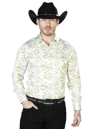 Ivory Casual Long Sleeve Shirt 43678 - OriginalWestern.com