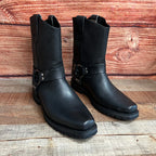 Men's Leather Biker Boot Truck Sole with Harness Est. 2009