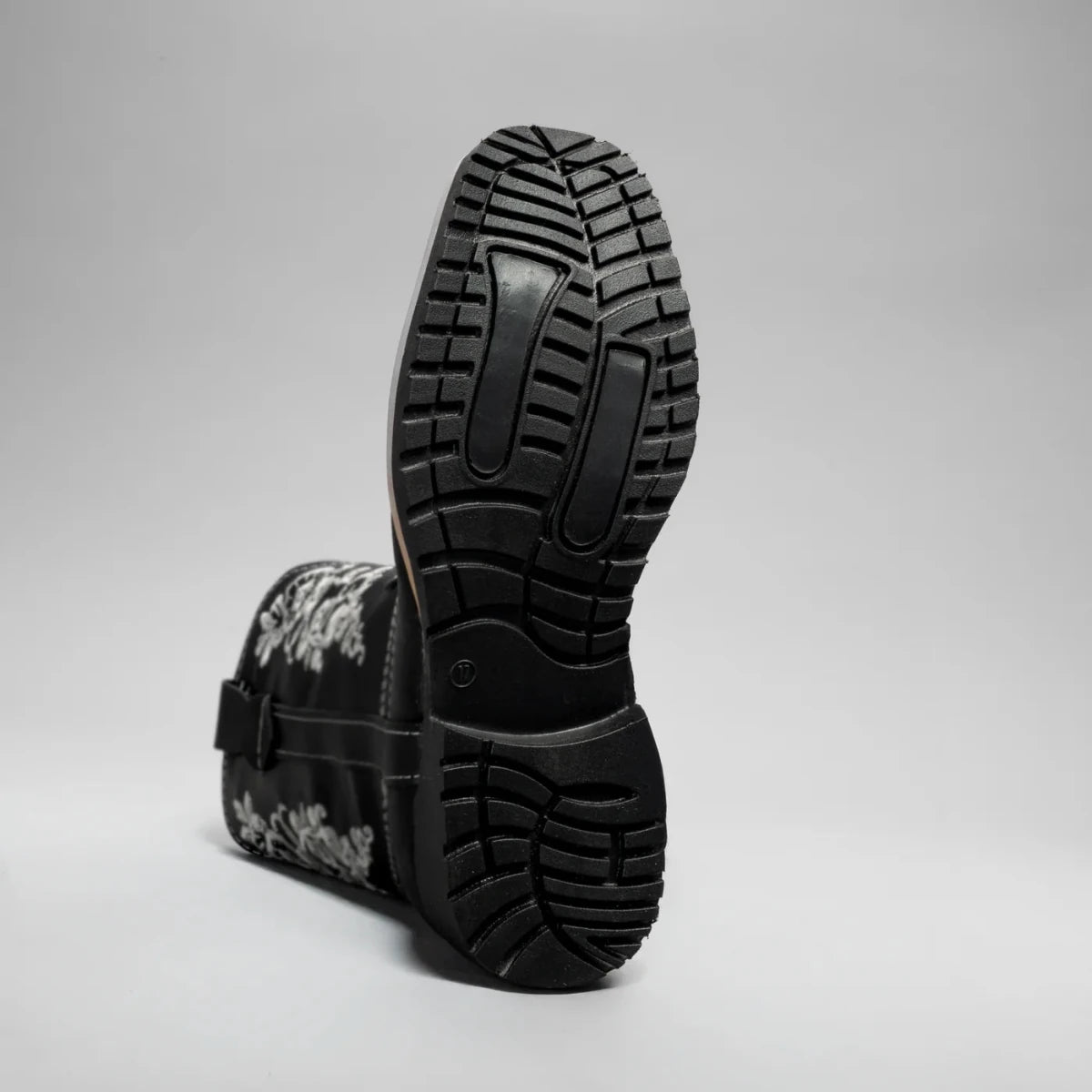 Joe Boots Kids's Embroidered Square Toe Cowboy Boots - Black - OriginalWestern.com