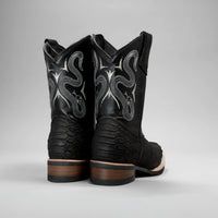 Joe Boots Kids's Phyton Tribute Square Toe Cowboy Boots–Black - OriginalWestern.com