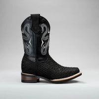 Joe Boots Kids's Phyton Tribute Square Toe Cowboy Boots–Black - OriginalWestern.com