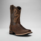 Joe Boots Kids's Phyton Tribute Square Toe Cowboy Boots–Brown - OriginalWestern.com